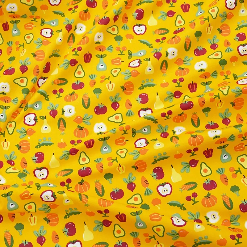 160x50cm Cotton Chino Fruit Pineapple Strawberry Peach Dress Cloth, Bed Sheet Tablecloth Handmade Shell Fabric