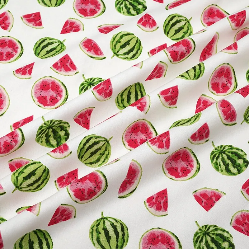 160x50cm Cotton Chino Fruit Pineapple Strawberry Peach Dress Cloth, Bed Sheet Tablecloth Handmade Shell Fabric