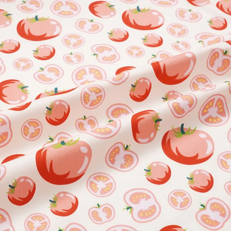 160x50cm Cotton Chino Fruit Pineapple Strawberry Peach Dress Cloth, Bed Sheet Tablecloth Handmade Shell Fabric