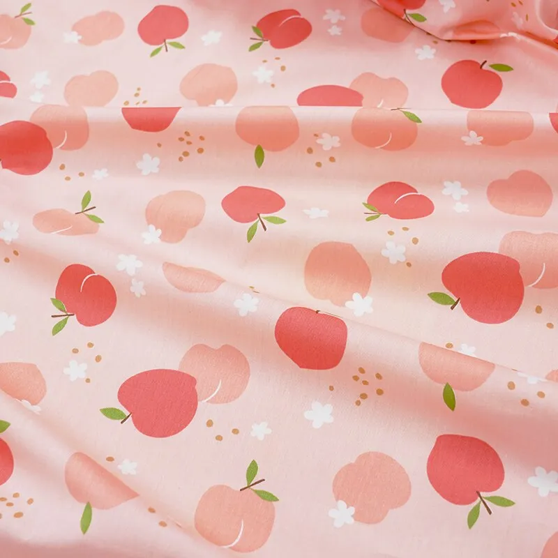 160x50cm Cotton Chino Fruit Pineapple Strawberry Peach Dress Cloth, Bed Sheet Tablecloth Handmade Shell Fabric