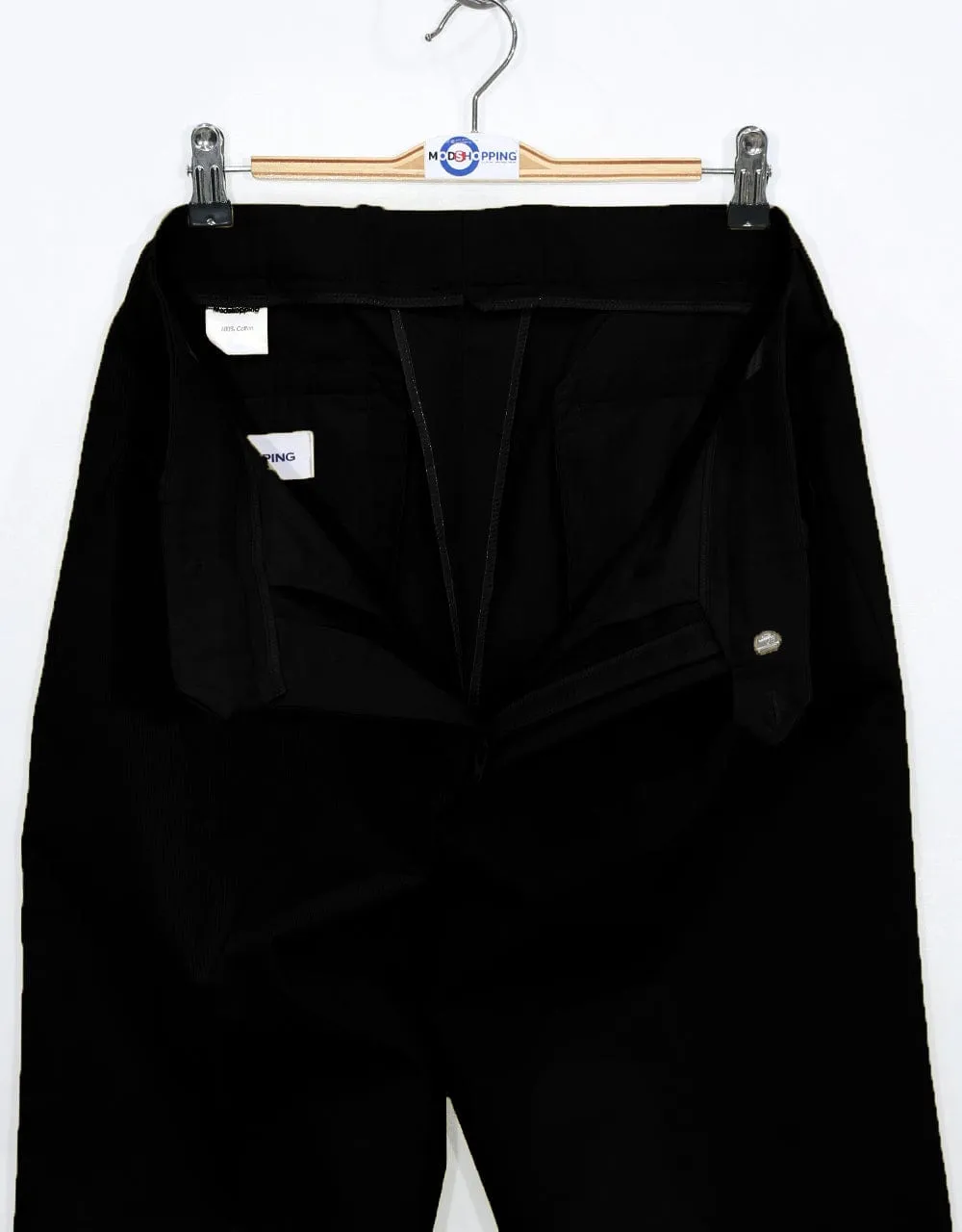 60s Style Black Chino Trouser