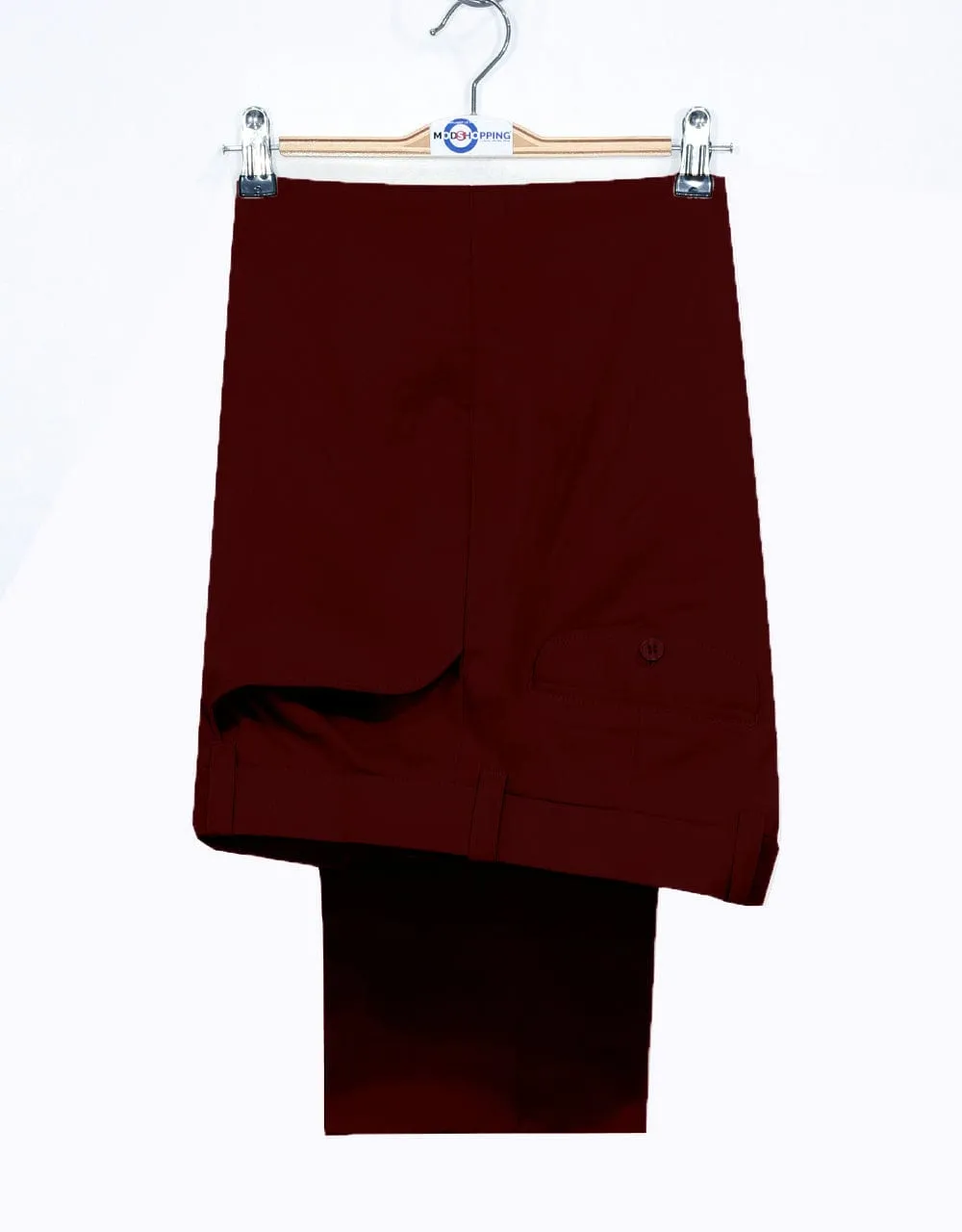 60s Style Burgundy Chino Trouser