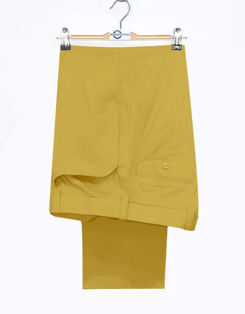 60s Style Mustard Yellow Chino Trouser