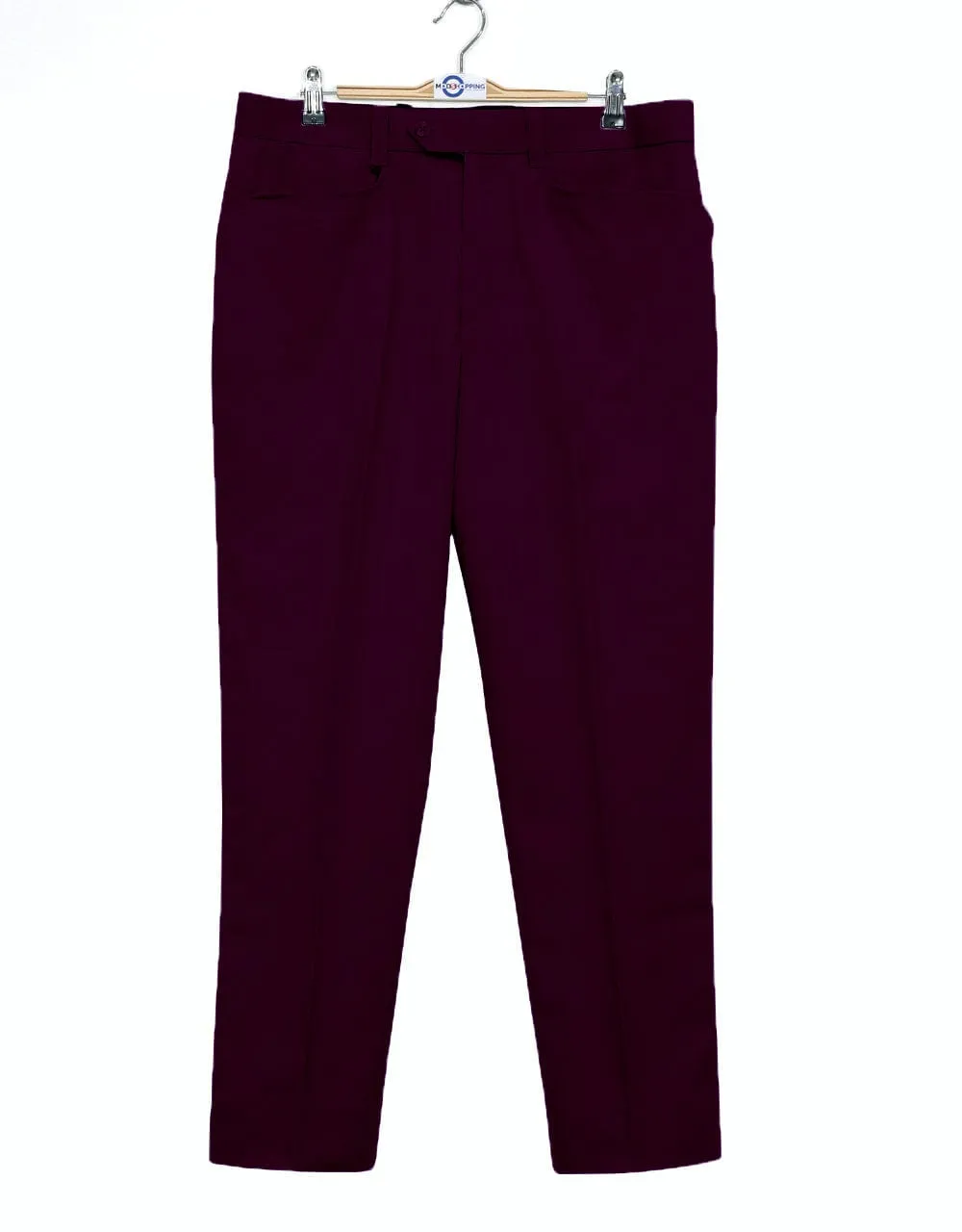 60s Style Purple Chino Trouser