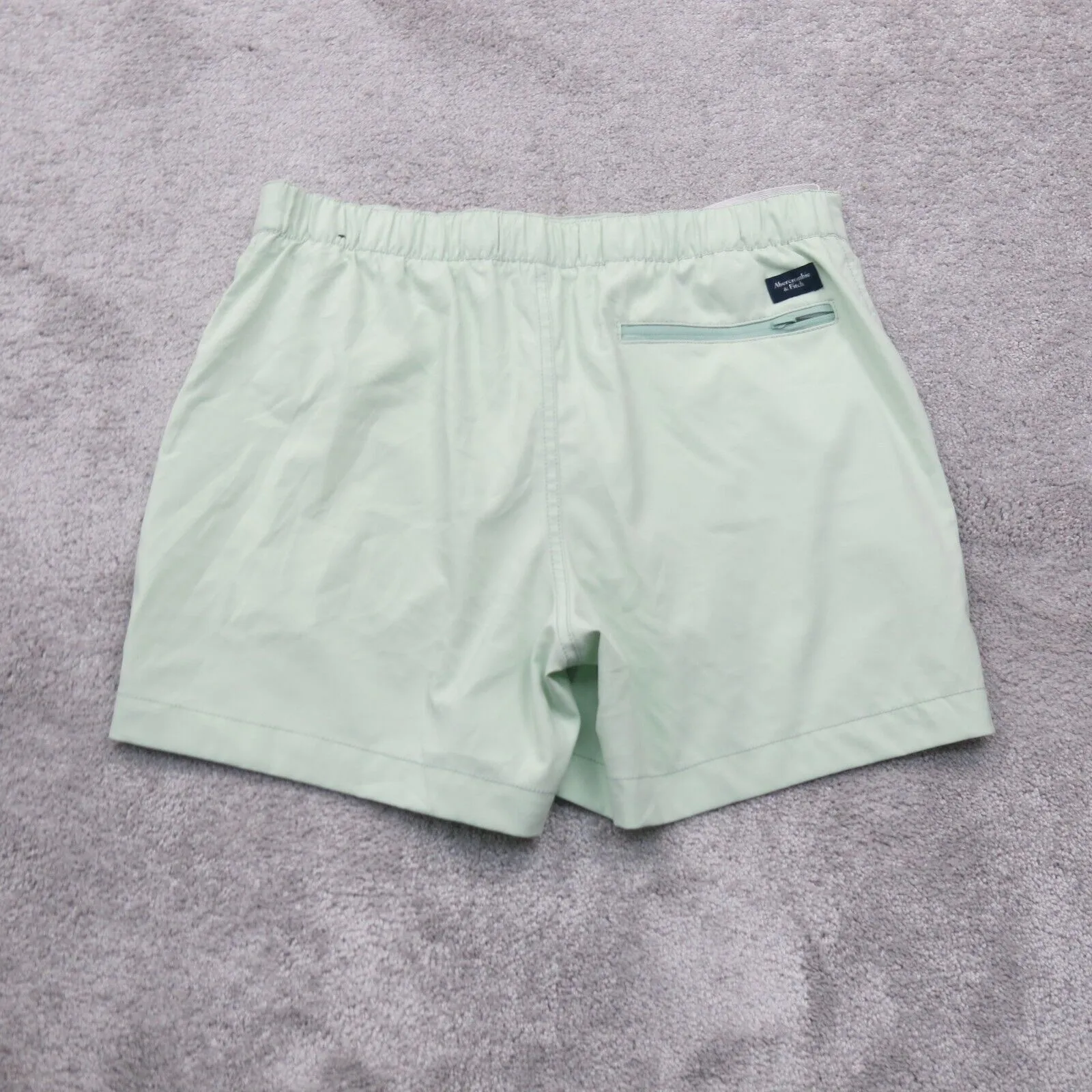 Abercrombie & Fitch Women Stretch Chino Shorts High Rise Pockets Mint Green SZ M