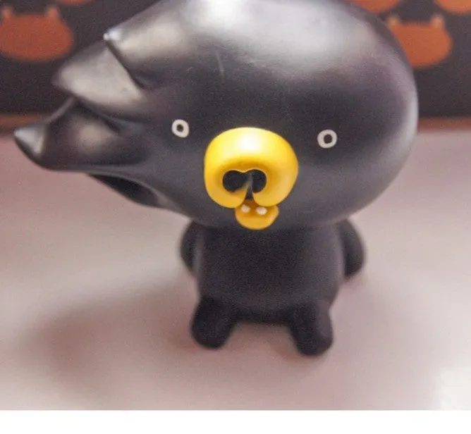 Akiyoshi Chino 2009 Cross World Connections Kumano Gollo Rotofugi Exclusive Black Ver 3" Vinyl Figure Used