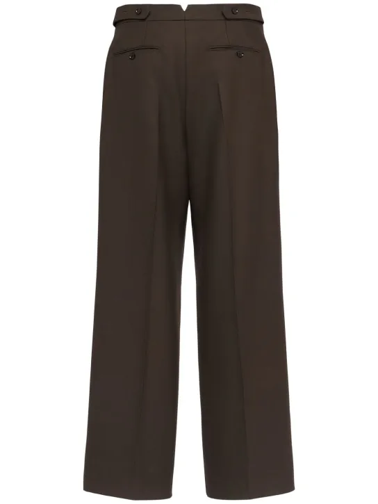 AMI Paris   Oversized wool gabardine pants 