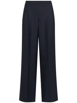 AMI Paris   Oversized wool gabardine pants 