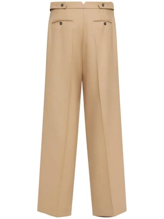 AMI Paris   Oversized wool gabardine pants 