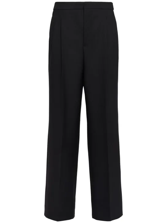 AMI Paris   Oversized wool gabardine pants 