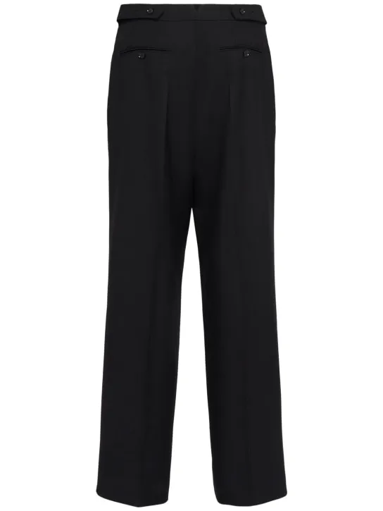 AMI Paris   Oversized wool gabardine pants 