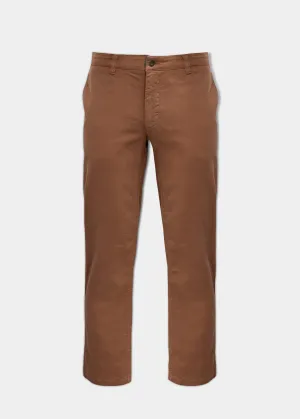 Bamforth Men's Chino Trouser In Taupe - Regular Fit