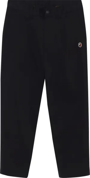 BAPE One Point Relaxed Fit Chino Pants 'Black', black