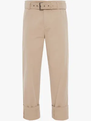 Belted Chino Trousers