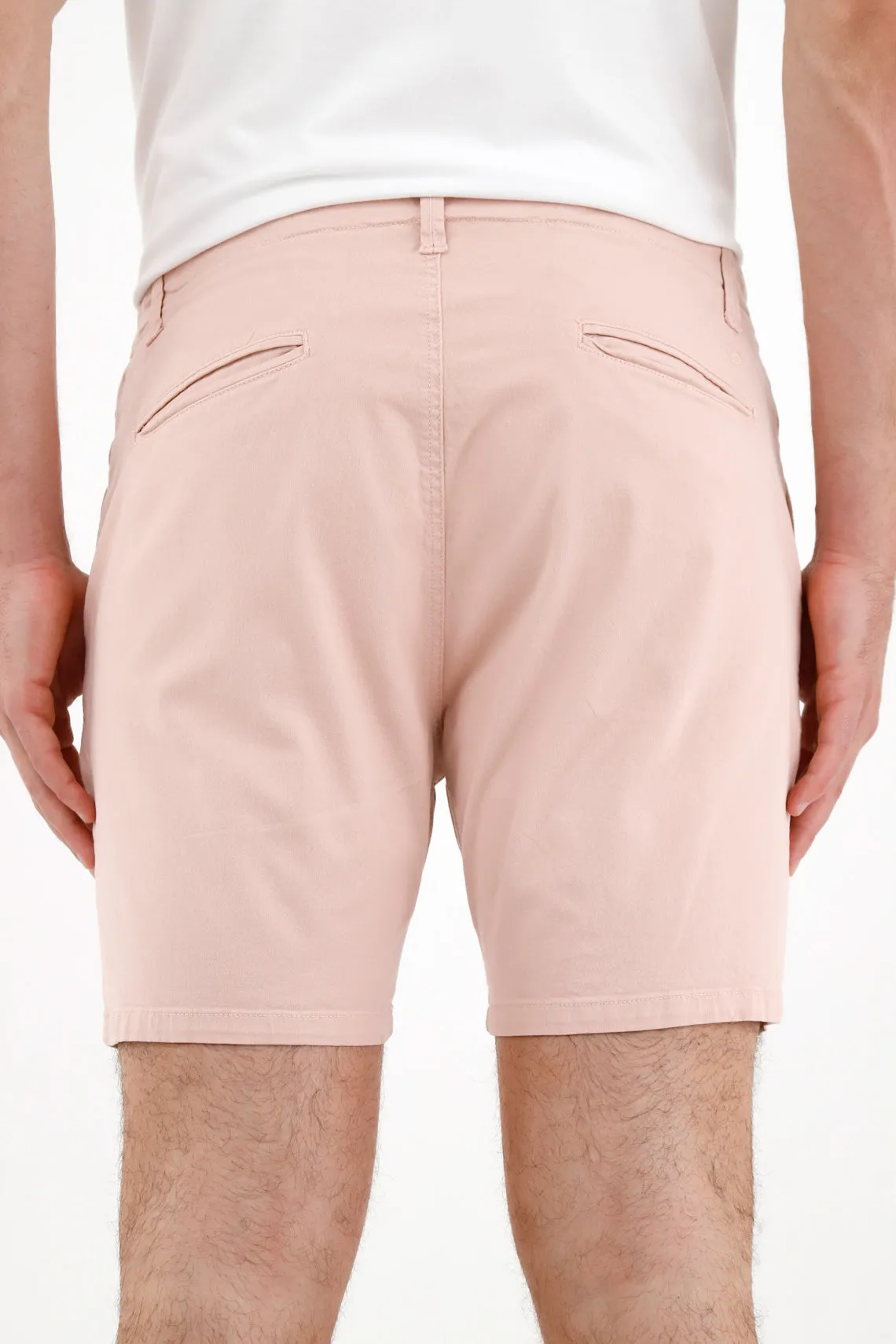 Bermuda rosada tipo chino para hombre