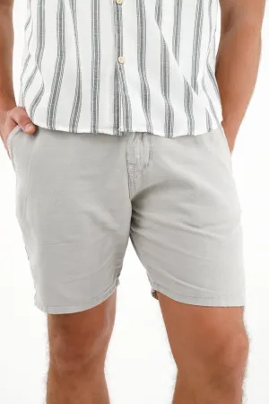 Bermuda tipo chino gris jaspe para hombre