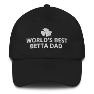 Betta Hat | World's Best Betta Dad | Perfect gift for the Betta Fish lover! | Multiple Hat Colors Available