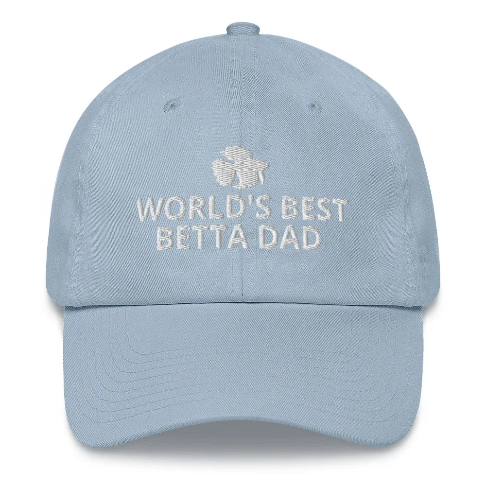 Betta Hat | World's Best Betta Dad | Perfect gift for the Betta Fish lover! | Multiple Hat Colors Available