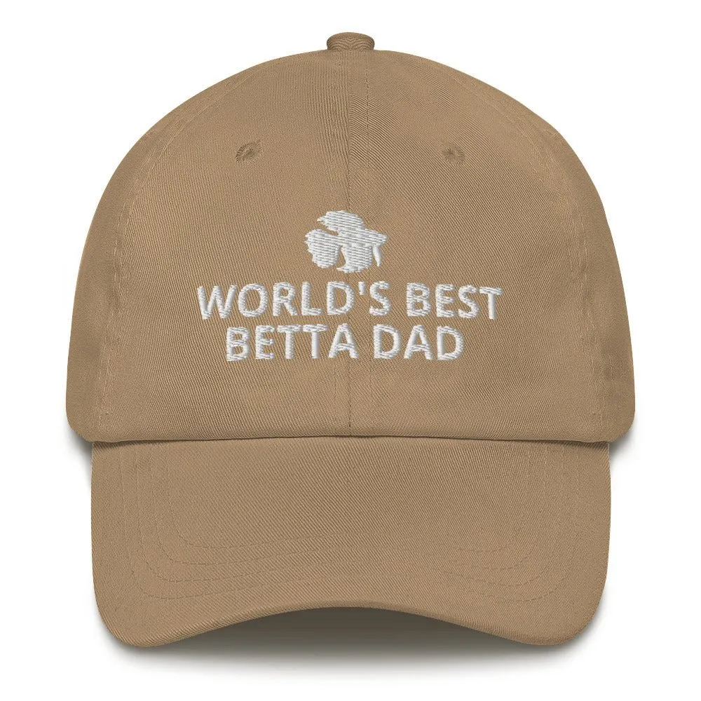 Betta Hat | World's Best Betta Dad | Perfect gift for the Betta Fish lover! | Multiple Hat Colors Available