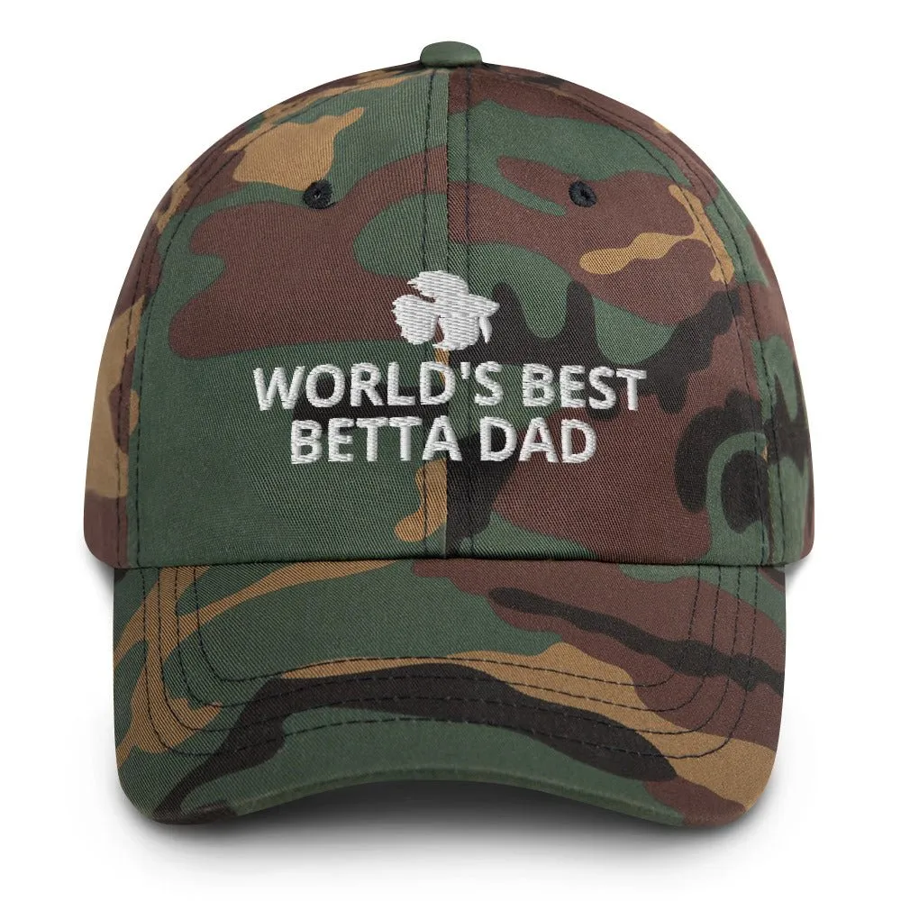 Betta Hat | World's Best Betta Dad | Perfect gift for the Betta Fish lover! | Multiple Hat Colors Available