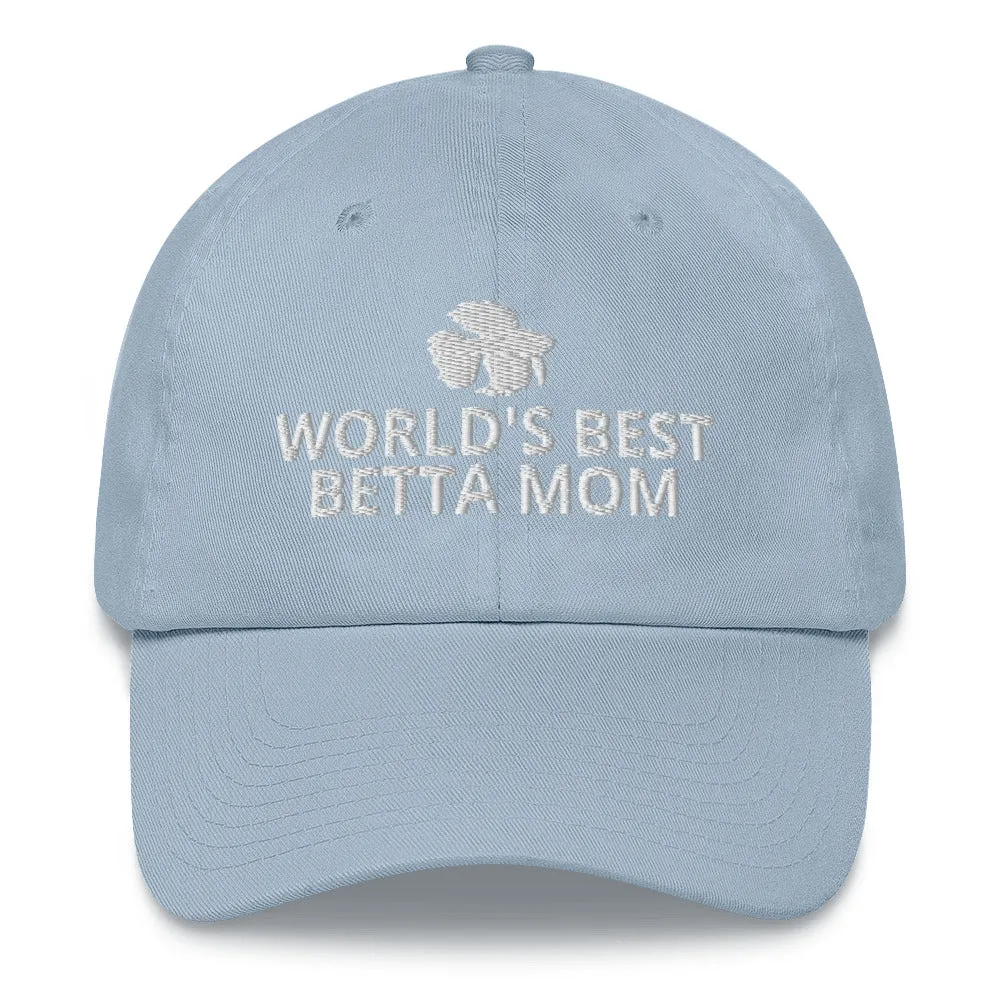 Betta Hat | World's Best Betta Mom | Perfect gift for the Betta Fish lover! | Multiple Hat Colors Available