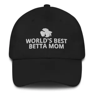 Betta Hat | World's Best Betta Mom | Perfect gift for the Betta Fish lover! | Multiple Hat Colors Available