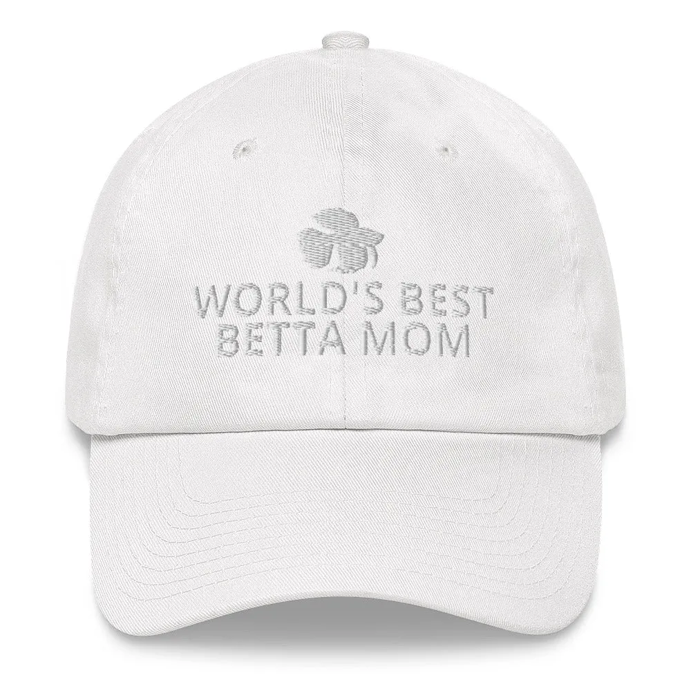 Betta Hat | World's Best Betta Mom | Perfect gift for the Betta Fish lover! | Multiple Hat Colors Available