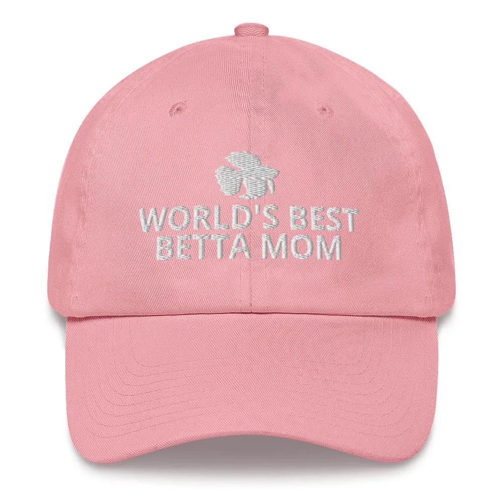 Betta Hat | World's Best Betta Mom | Perfect gift for the Betta Fish lover! | Multiple Hat Colors Available