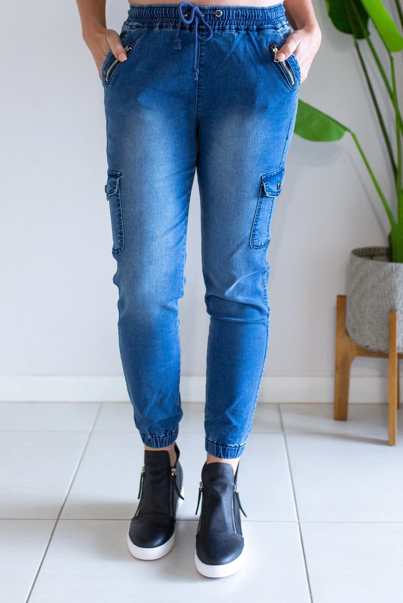 Billy Cargo Jean - Blue Denim