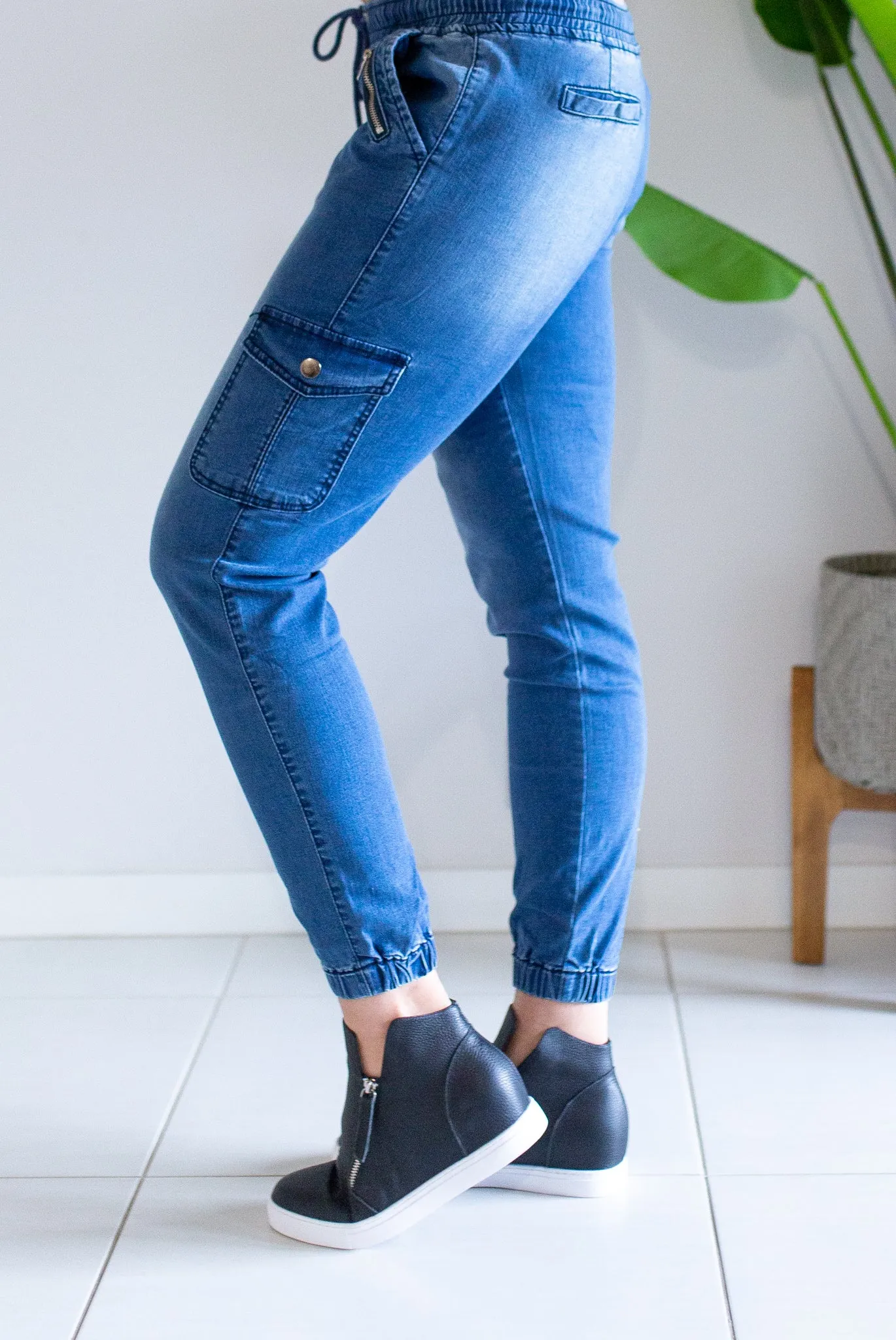 Billy Cargo Jean - Blue Denim