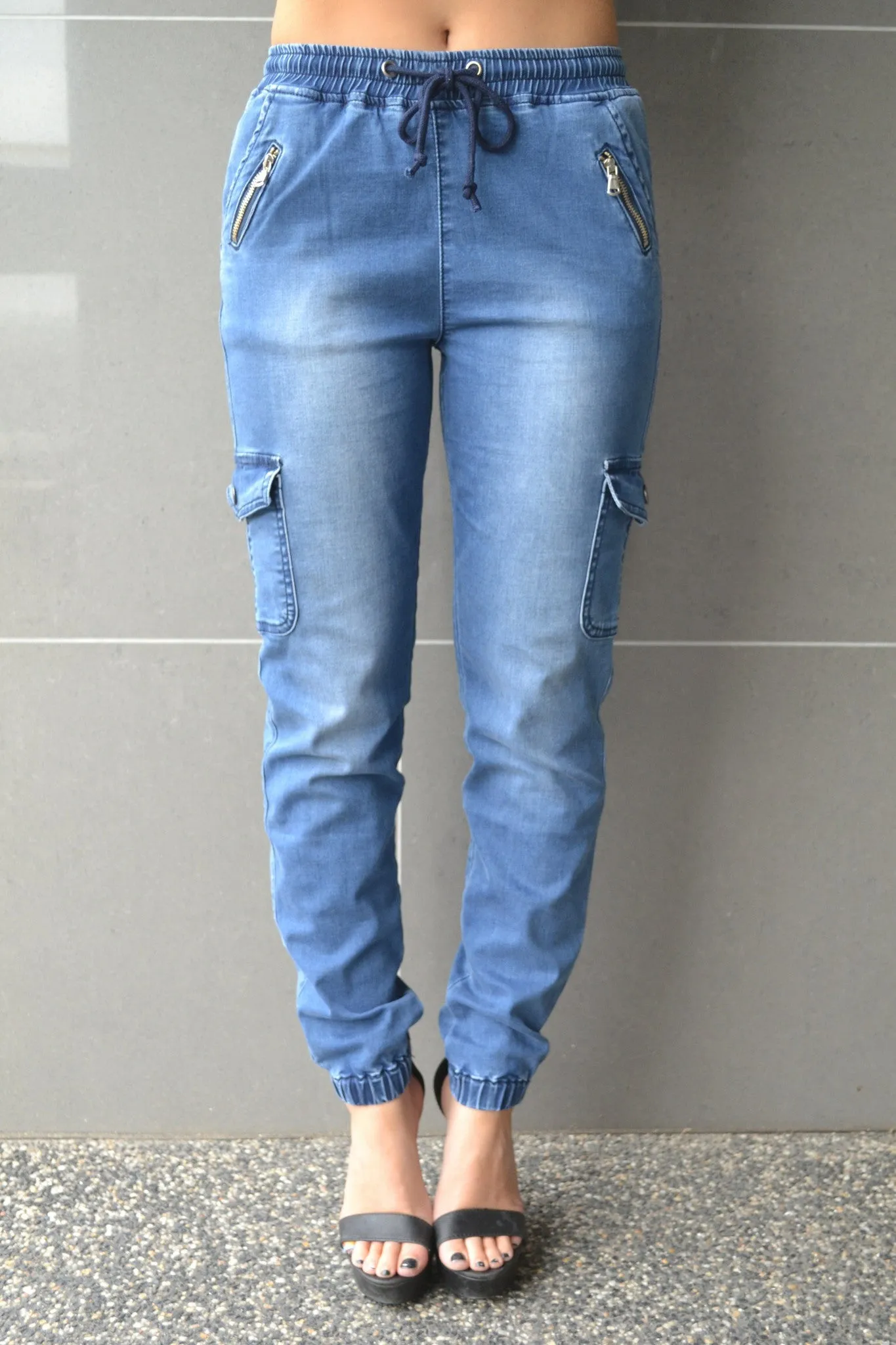 Billy Cargo Jean - Blue Denim