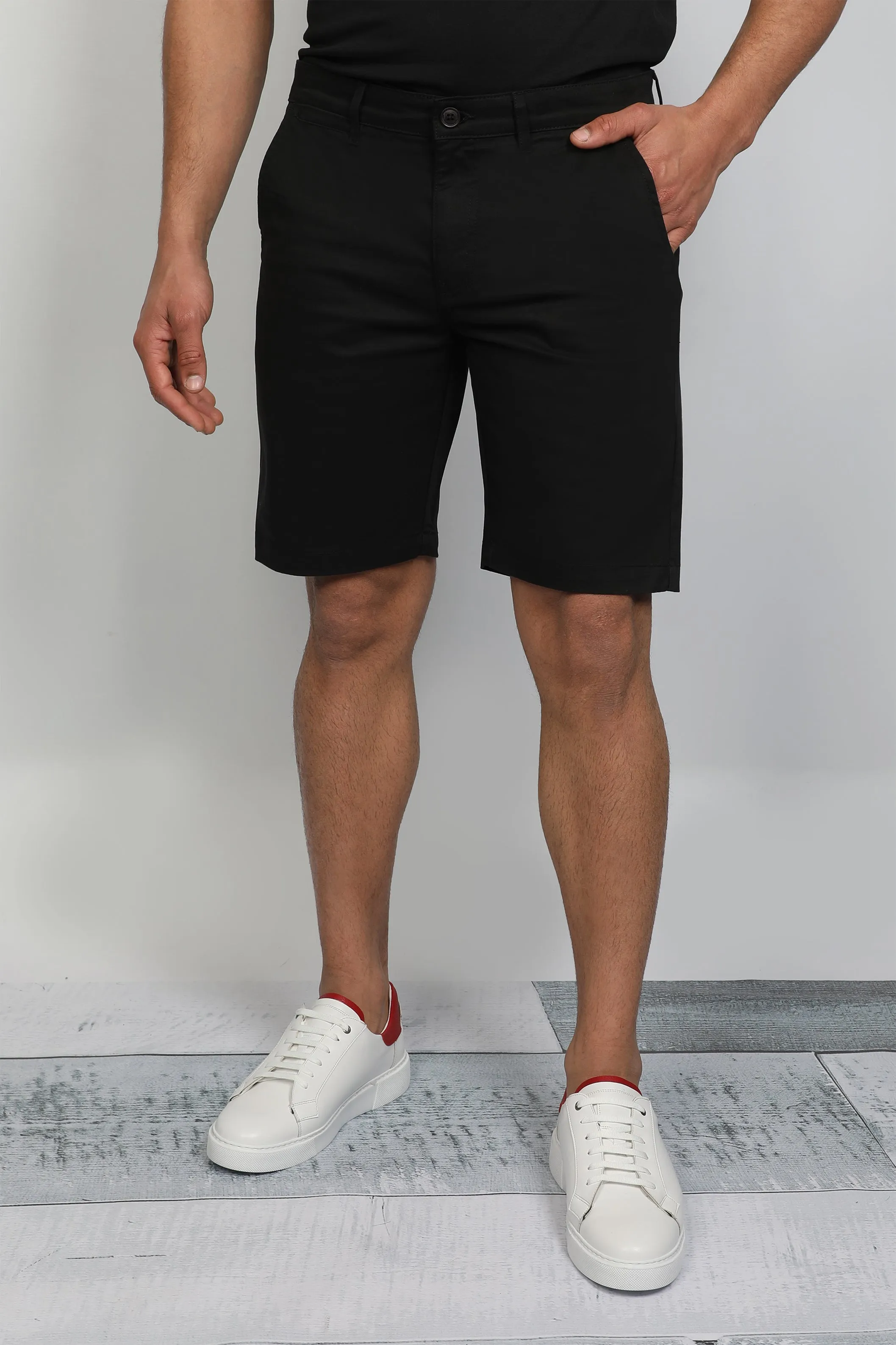 Black Chino Short