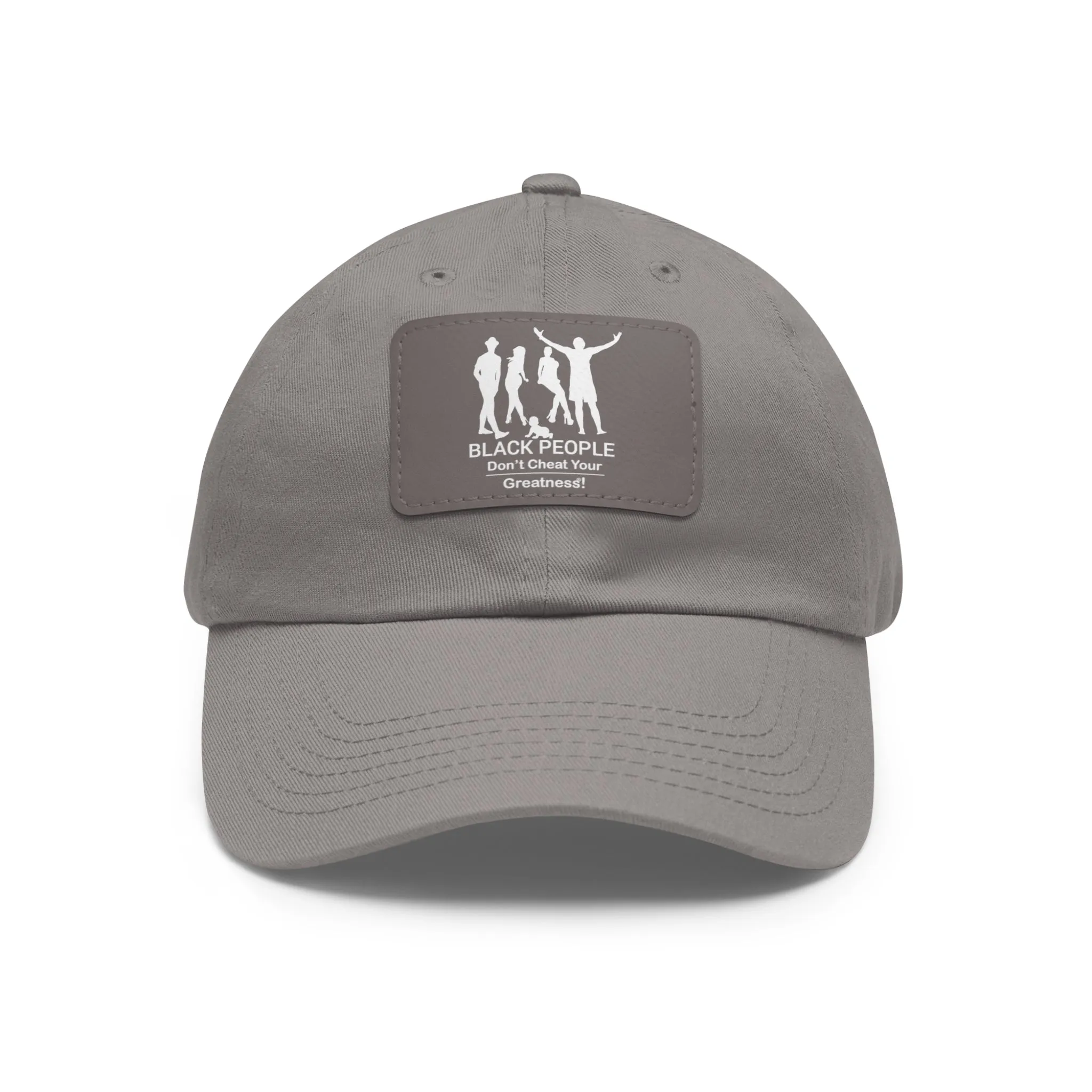 Black People Dad Hat with Leather Patch