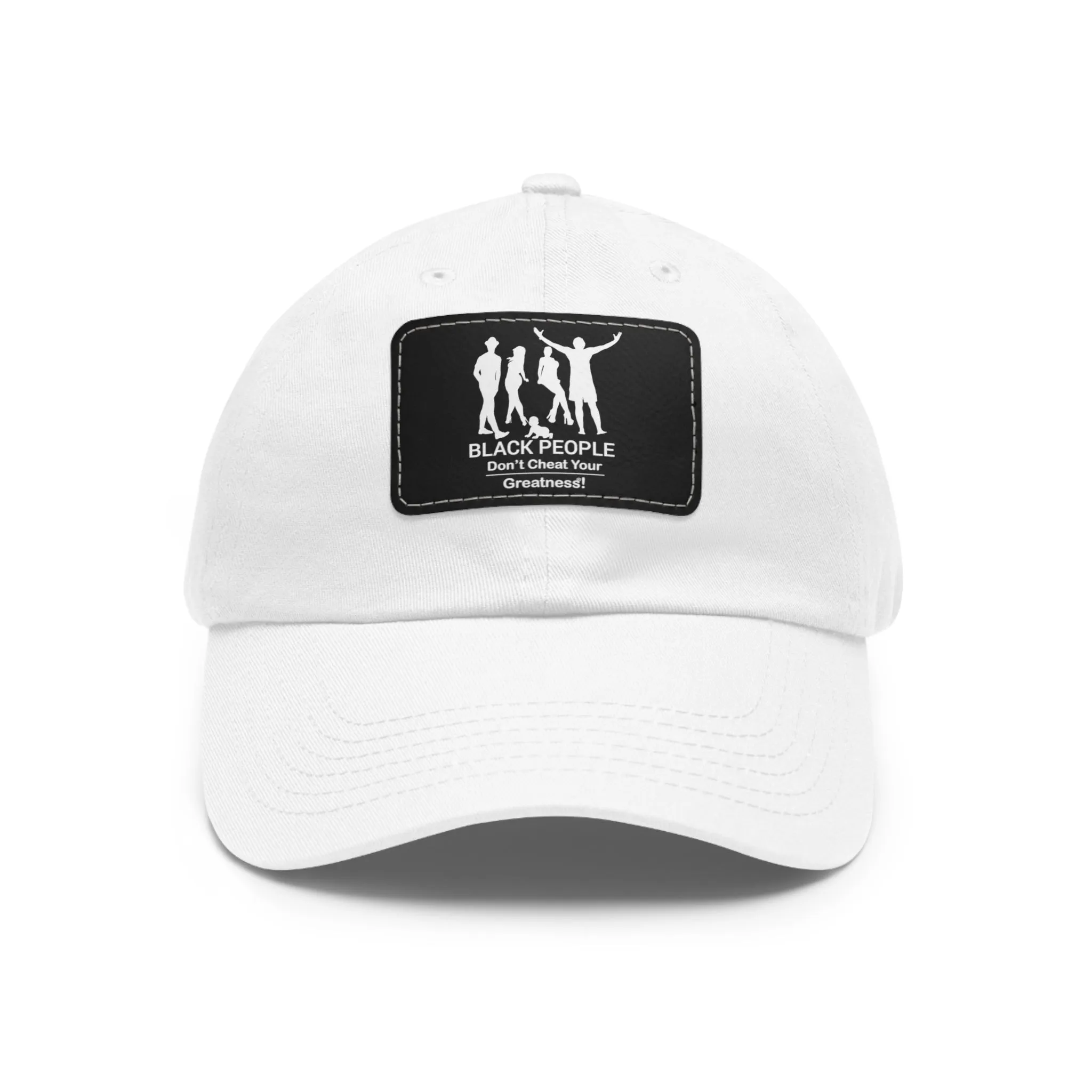 Black People Dad Hat with Leather Patch