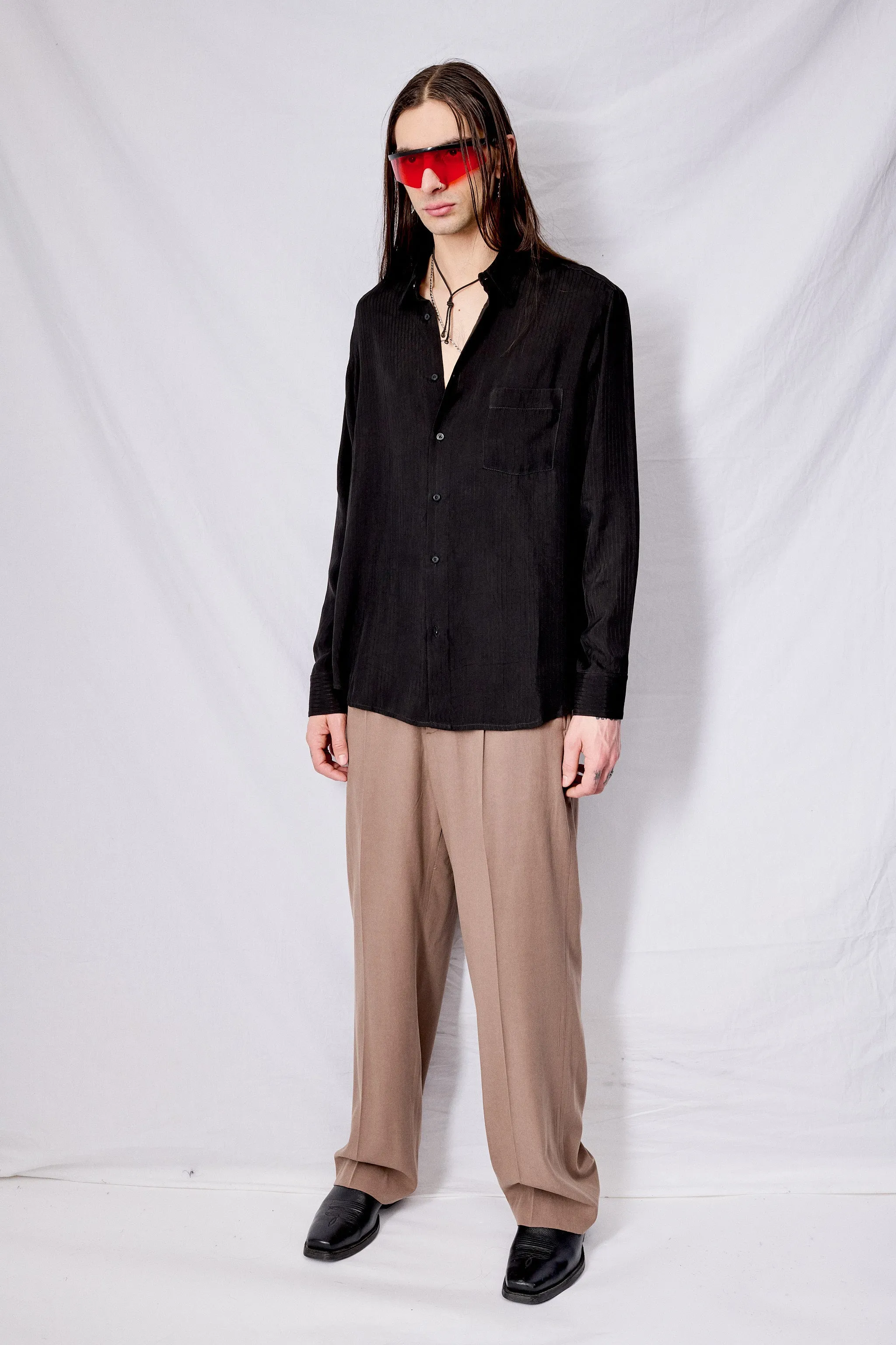 Black Tencel Classic Shirt