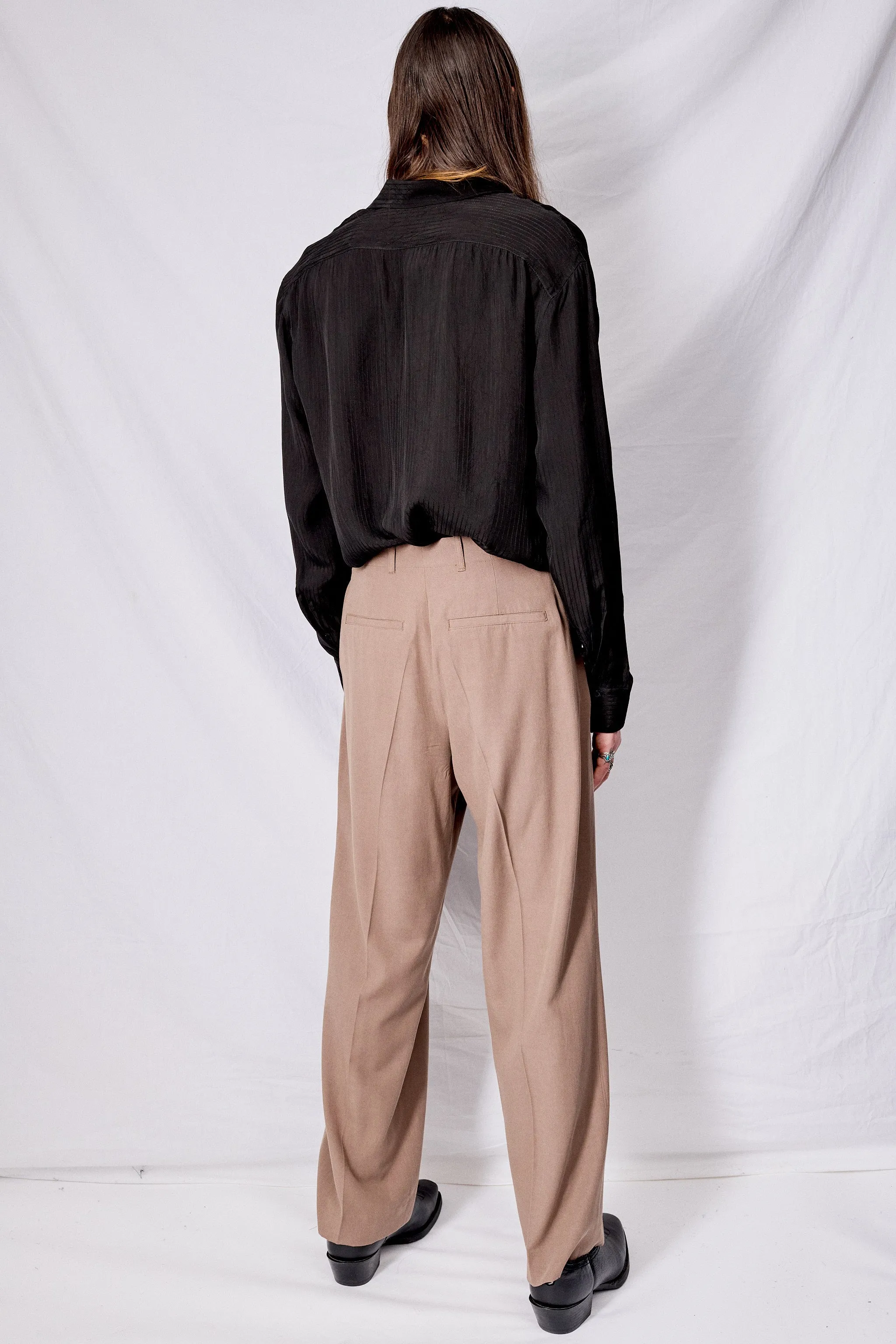 Black Tencel Classic Shirt