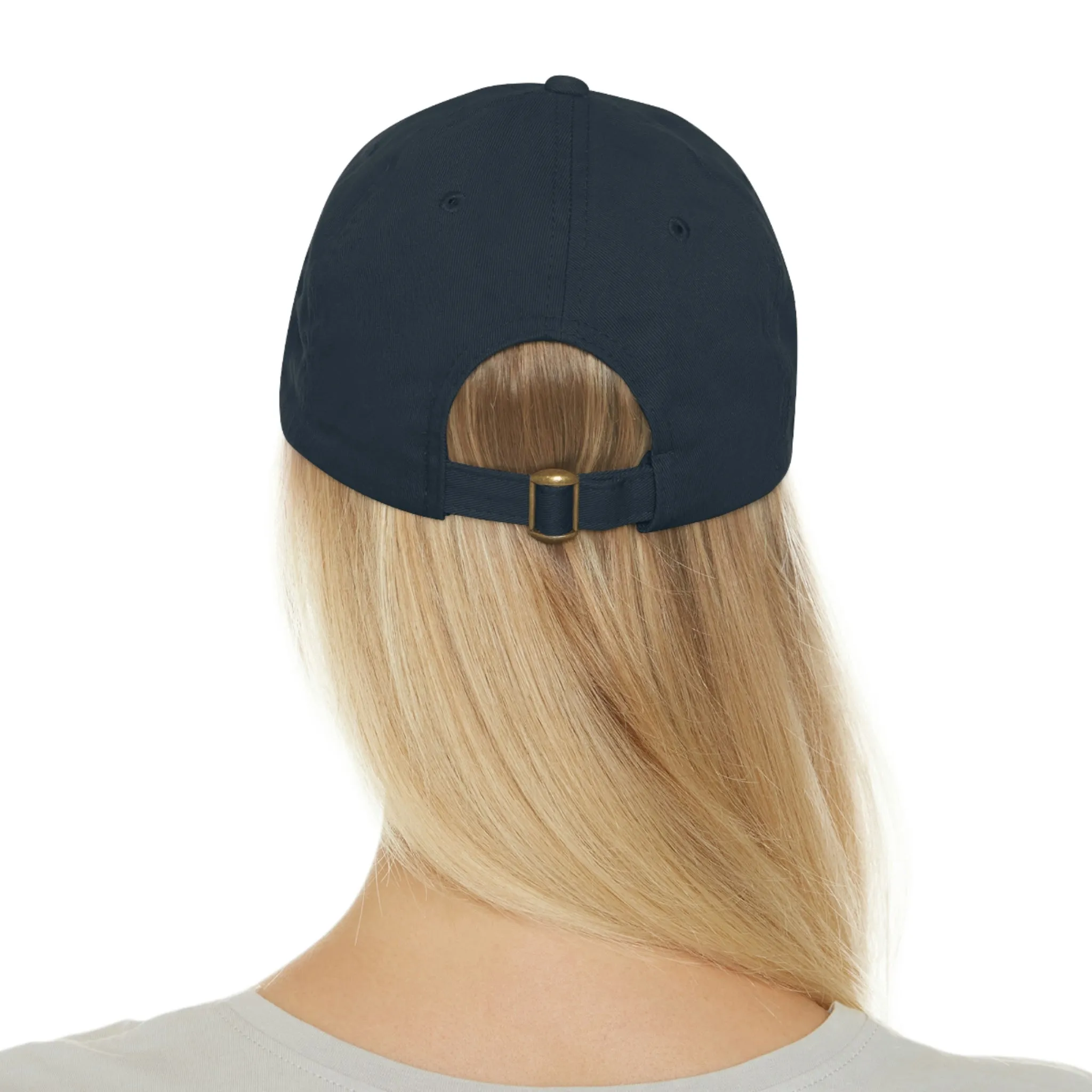 Born to Ride Horse POD Dad Hat with Leather Patch (Round)