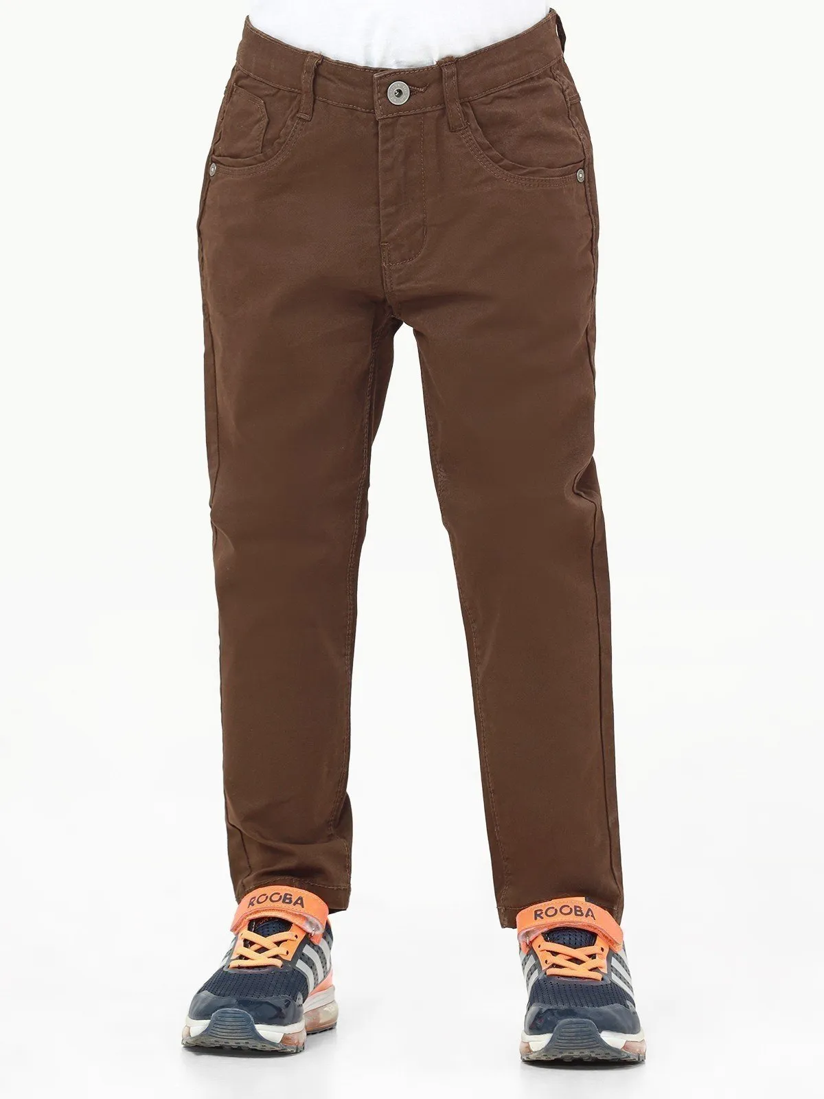 Boy's Brown Chino Pant - EBBCP22-005