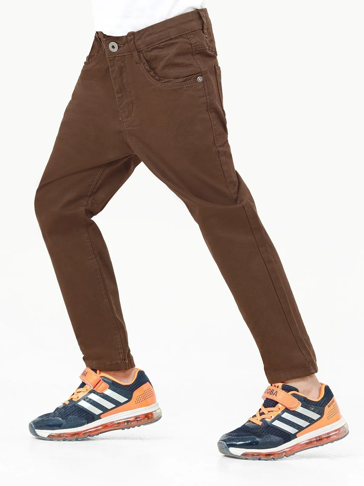 Boy's Brown Chino Pant - EBBCP22-005