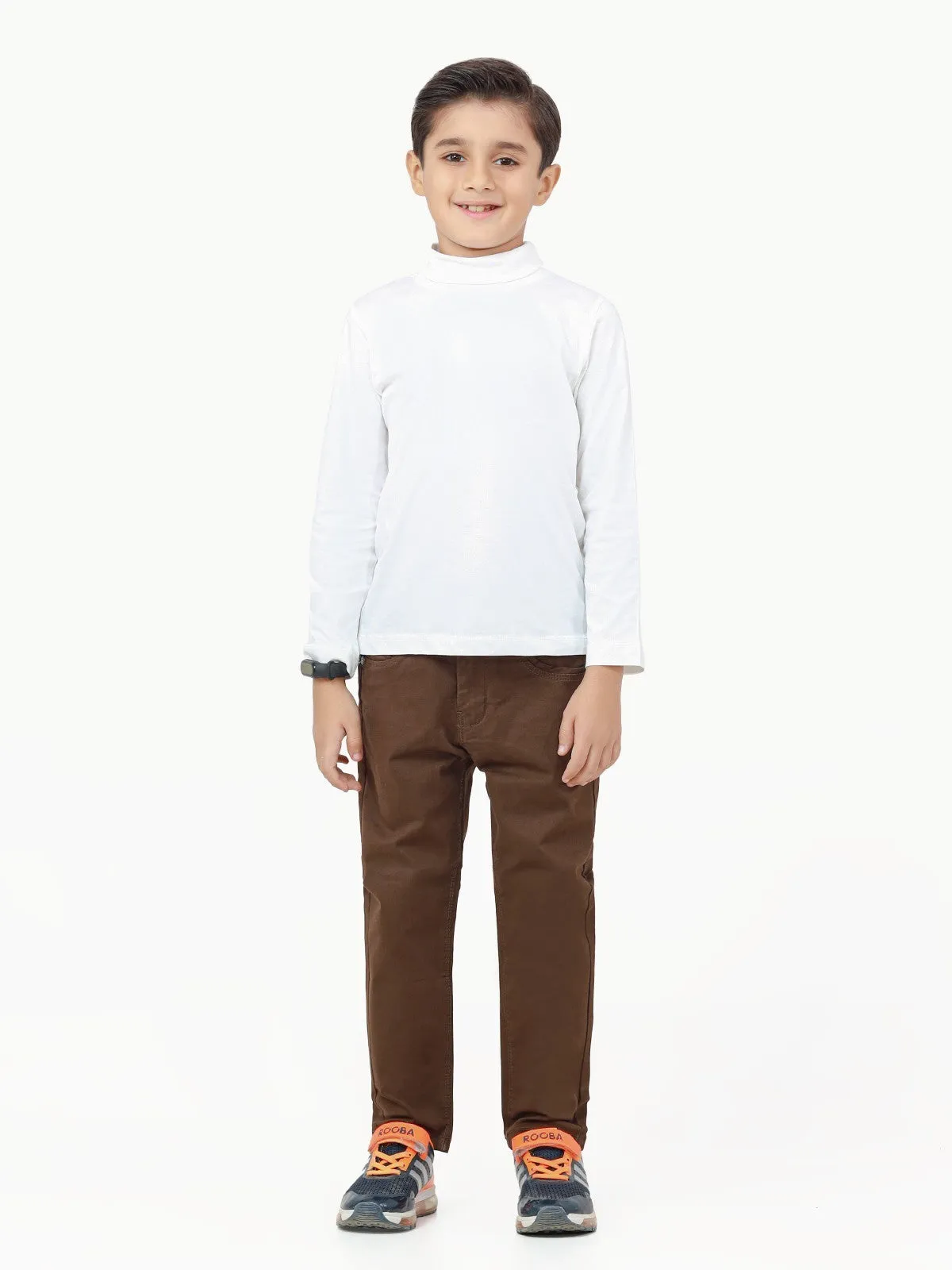 Boy's Brown Chino Pant - EBBCP22-005