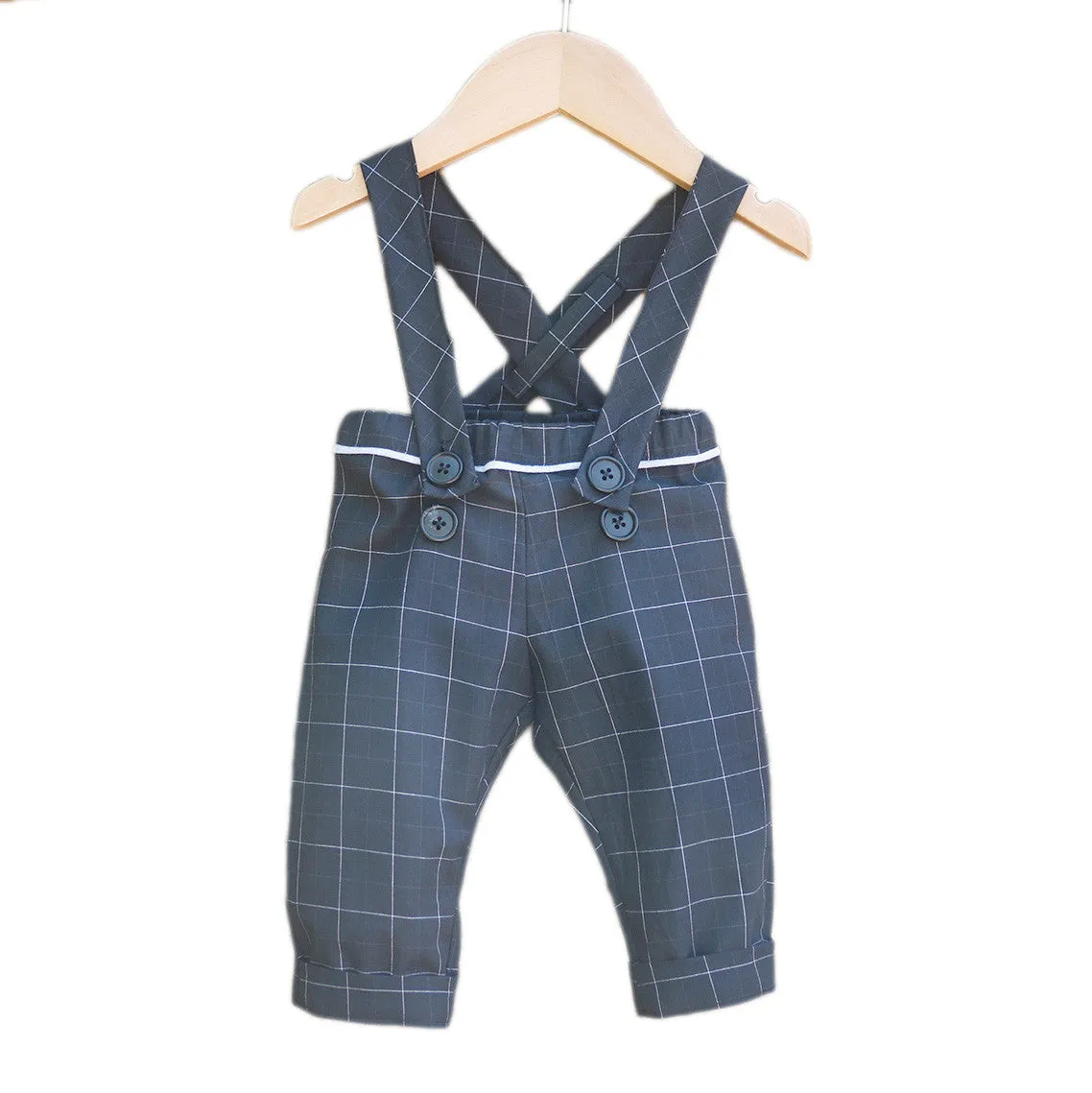 BRIGHTON Pants/shorty with Suspenders - 6M/4Y- Paper Sewing Pattern