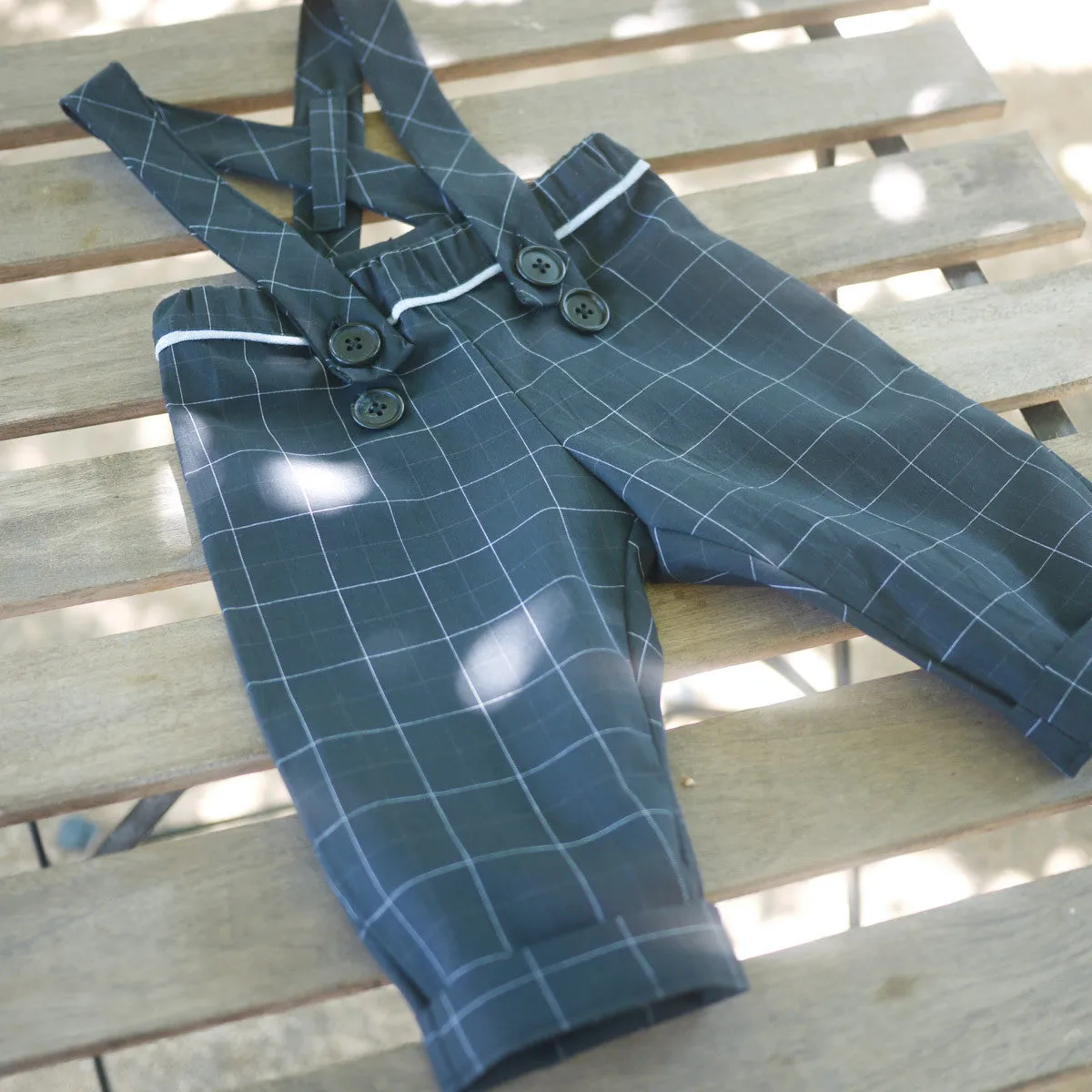 BRIGHTON Pants/shorty with Suspenders - 6M/4Y- Paper Sewing Pattern