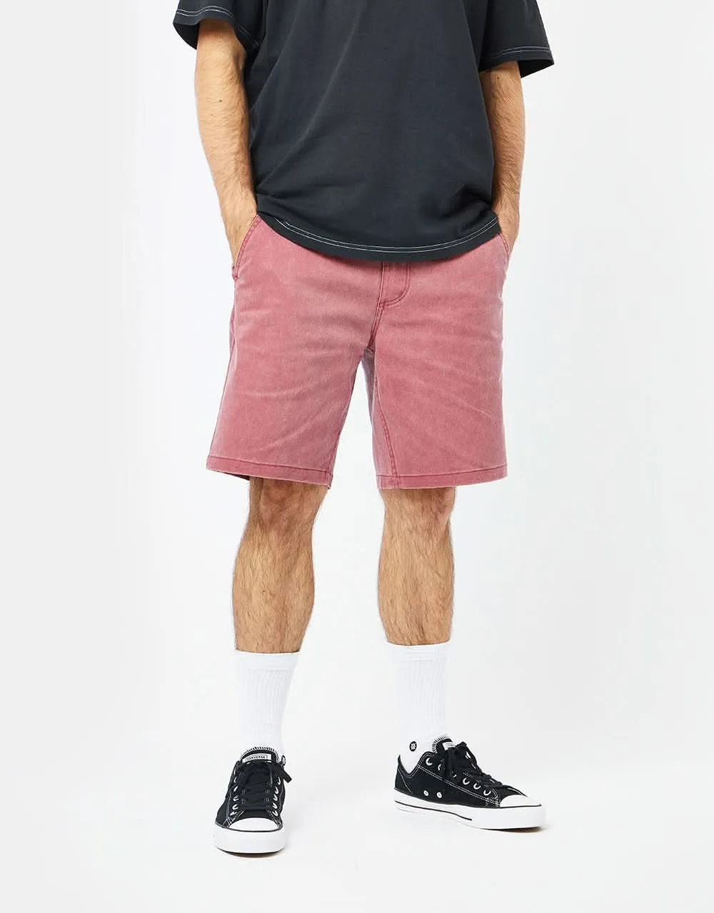 Brixton Choice 19" Chino Short - Island Berry Vintage Wash