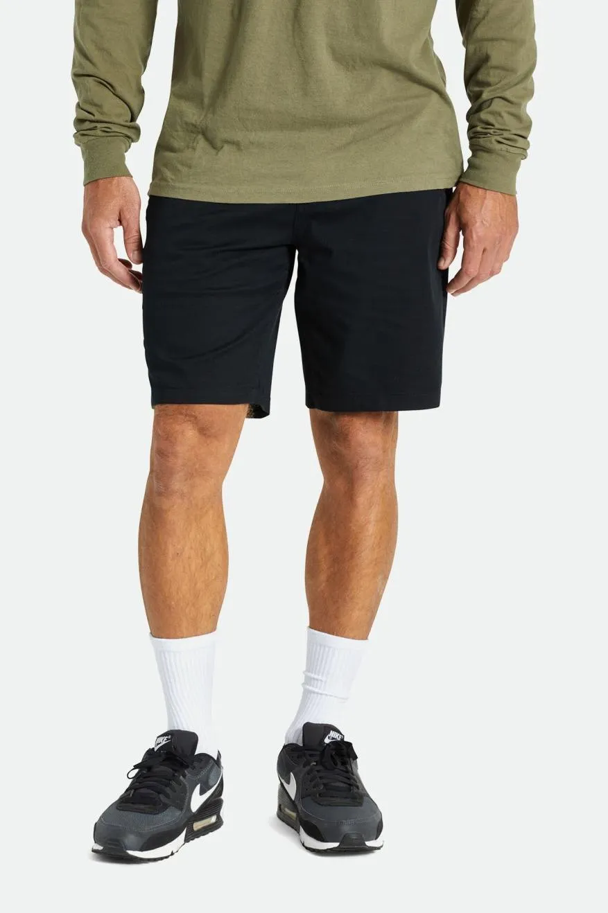 BRIXTON CHOICE CHINO SHORT 19" BLACK