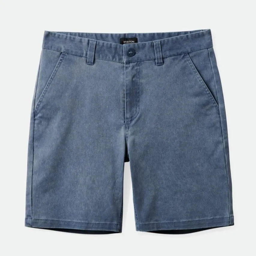 BRIXTON CHOICE CHINO SHORT 19" NAVY VINTAGE WASH