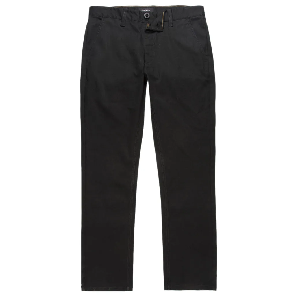 Brixton Reserve Chino Trousers Black