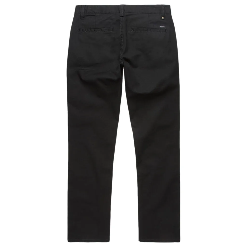 Brixton Reserve Chino Trousers Black