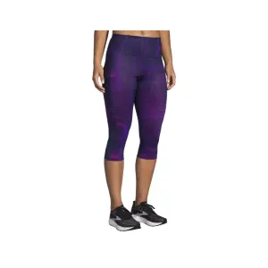 Brooks Method 1/2 Crop Tights Purple Women