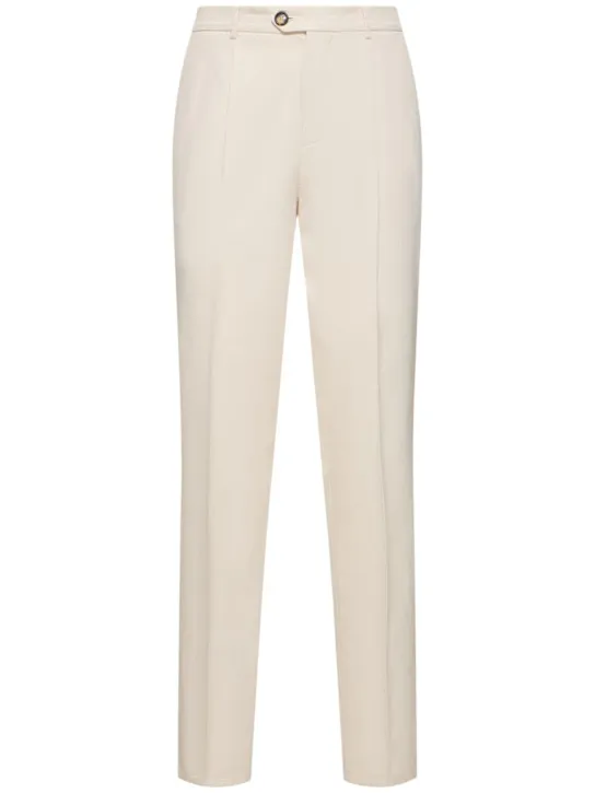 Brunello Cucinelli   Cotton gabardine straight pants 