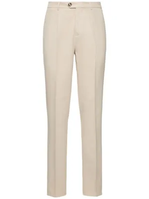 Brunello Cucinelli   Cotton gabardine straight pants 